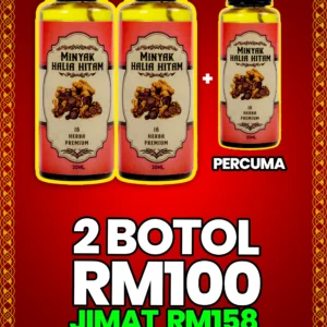 SET RAWATAN 2 BOTOL + PERCUMA 1 BOTOL